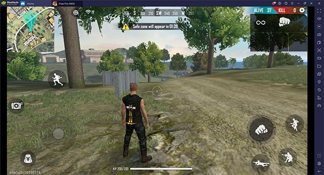 Giao diện chơi game Free Fire MAX