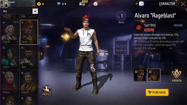 Alvaro là nhân vật tiếp theo trong Free Fire có dạng thức tỉnh