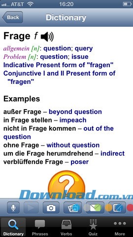 Free German English Dictionary Plus for iOS