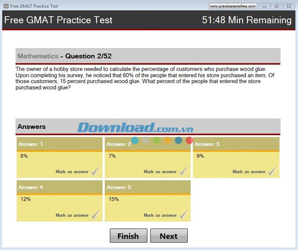 Free GMAT Practice Test