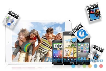 Free Slideshow Maker hỗ trợ hầu hết mọi định dạng âm thanh, video phổ biến