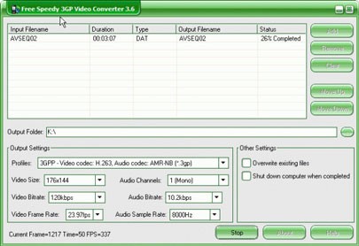 Free Speedy 3GP Video Converter
