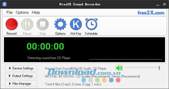 Free2X Sound Recorder