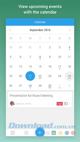 Kết hợp với lịch