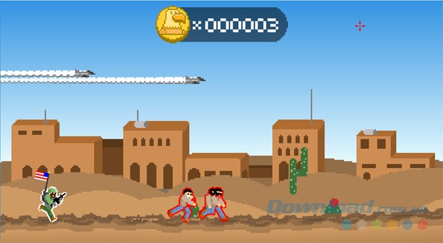 Chạy không ngừng nghỉ và bắn súng trong game Freedom