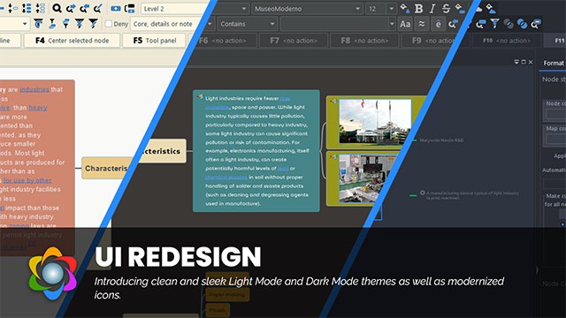 Giao diện trực quan, dễ sử dụng của FreePlane