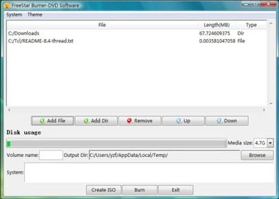 FreeStar Burner-DVD Software