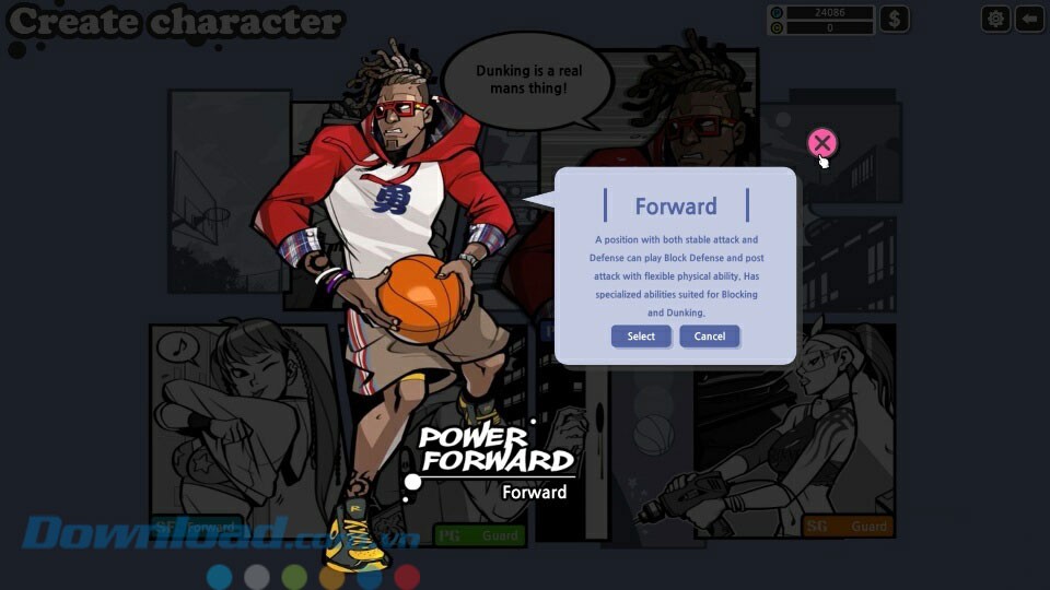 Các vị trí trên sân