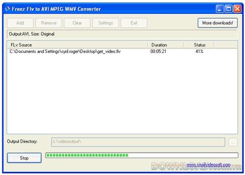 Freez Flv to AVI/MPEG/WMV Converter