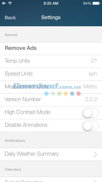 Thiết lập Fresh Air tùy ý