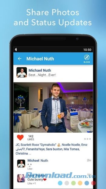 Cập nhật trạng thái trên FriendLife