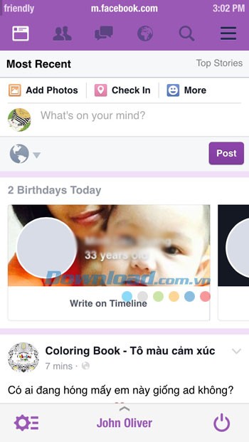 Tùy biến feed Facebook