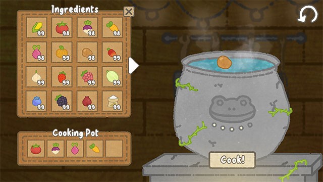 Mở khóa công thức nấu ăn mới trong Frog Island hoặc sáng tạo những món ăn mới lạ