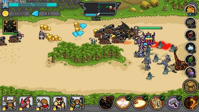 Nâng cấp anh hùng - người dẫn dắt binh lính của bạn trong Frontier Wars