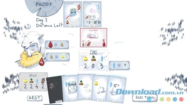 Khám phá cách chơi theo lượt của game chiến thuật thẻ bài Frost cho máy tính, Mac và Linux