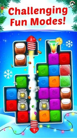 Fruit Cube Blast có nhiều chế độ đa dạng