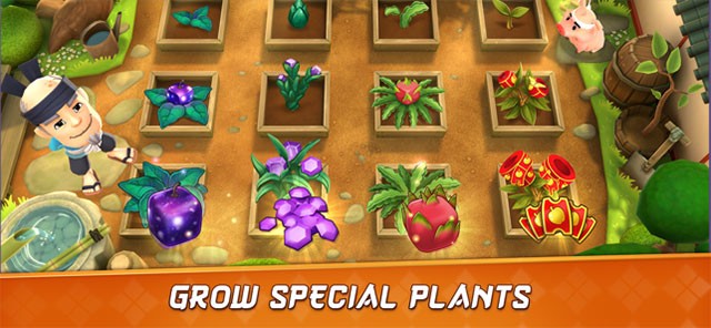 Trồng các loại cây độc đáo trong Fruit Ninja II