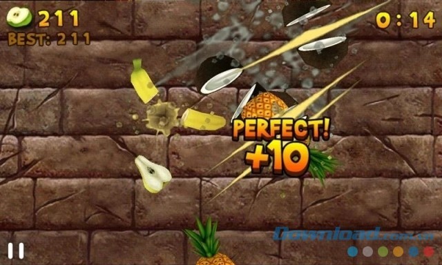 Đồ họa đẹp là điểm cộng lớn của Fruit Slice cho Android