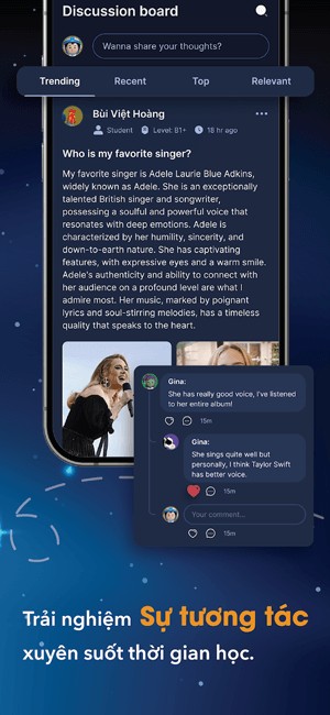 Trải nghiệm sự tương tác xuyên suốt thời gian