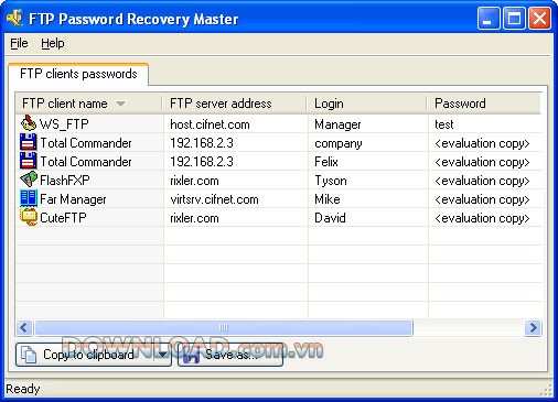 FTP Password Recovery Master