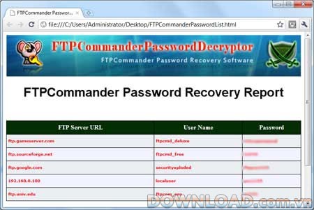 FTPCommanderPasswordDecryptor