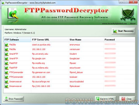 FtpPasswordDecryptor