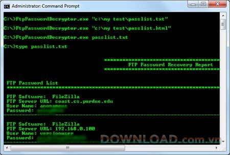 FtpPasswordDecryptor