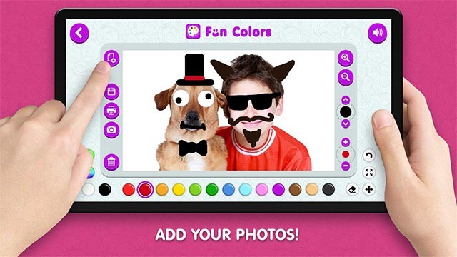 Sáng tạo nhiều hơn với sticker, bút vẽ... trong Fun Colors app