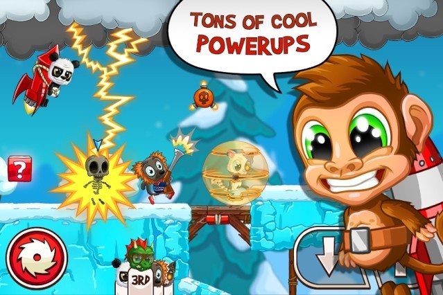 Vố số power-up để bạn chạy nhanh hơn hoặc gây khó khăn cho đối thủ