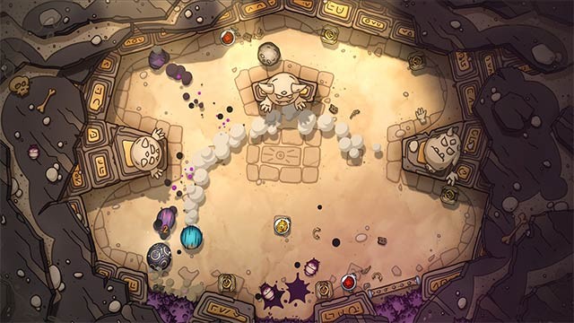 Chơi game FurryFury ở góc nhìn từ trên xuống giúp bao quát toàn bộ đấu trường