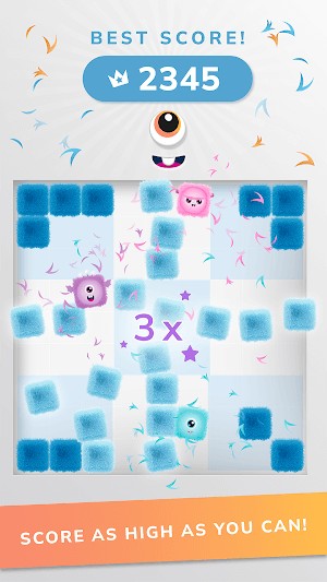 Furzies Mergedoku là game xếp hình, nơi bạn cần ghi số điểm càng cao càng tốt