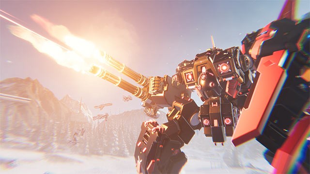 Thu thập tài nguyên và tập trung chế tạo mech mạnh mẽ từ 6 nguyên tố