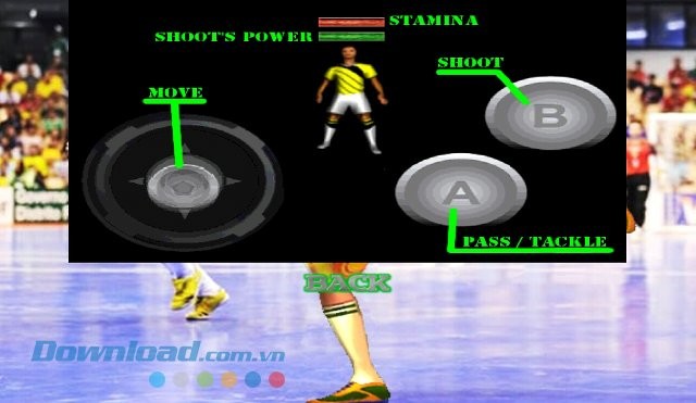 Hướng dẫn chơi game Futsal