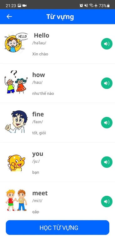 Học từ vựng tại Future Lang