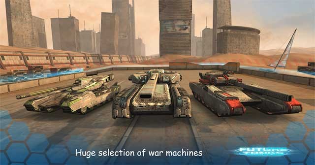 Trải nghiệm những trận đấu tăng siêu mãn nhãn trong game Future Tanks cho Android