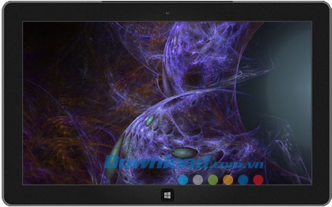 Futuristic Fractals theme