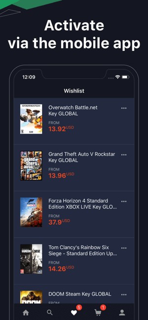 Kích hoạt thông qua ứng dụng di động