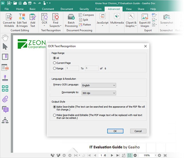 Gaaiho PDF Suite sử dụng nhiều công nghệ mới để xử lý PDF toàn diện
