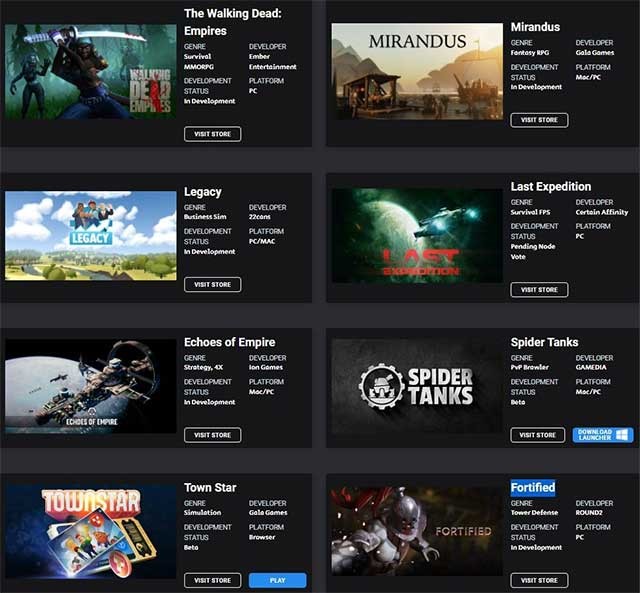 Tài sản kỹ thuật số chính trong hệ sinh thái Gala Games là GALA