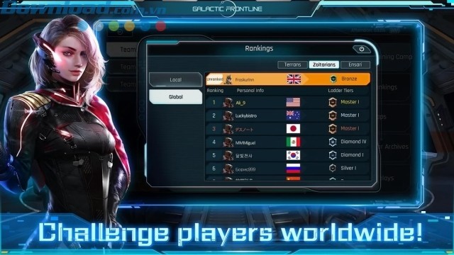 Chiến đấu với người chơi trên toàn thế giới