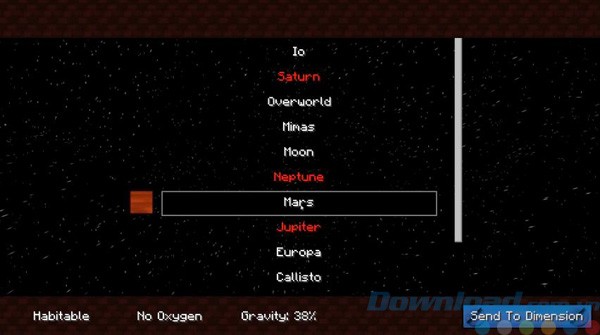 Hệ mặt trời trong Galacticraft