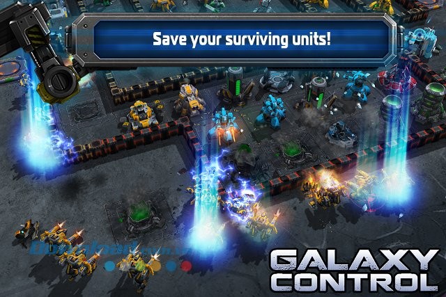 Nhiệm vụ giải cứu vũ trụ trong game Galaxy Control