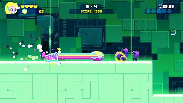 Lối chơi hành động đi cảnh 2D vui nhộn có nhịp độ nhanh