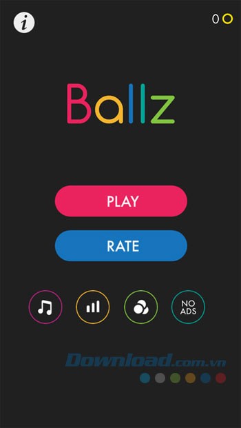 Chơi game Ballz cho iOS