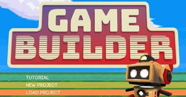 Giao diện mở đầu Game Builder