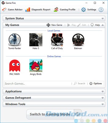 My Games của Game Fire