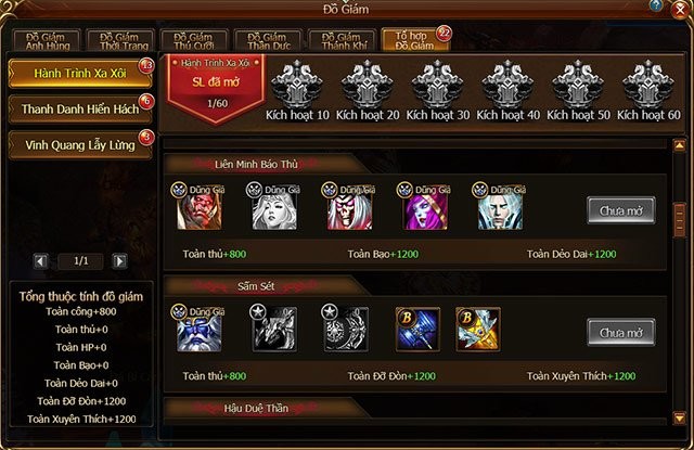 Hệ thống Đồ Giám trong Game of Dragons