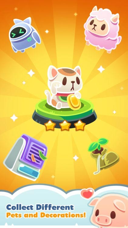 Thu thập nhiều đồ trang trí và thú cưng