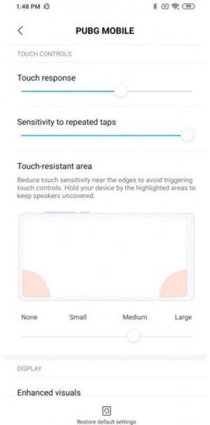 Thiết lập cấu hình phản hồi và độ nhạy cảm ứng
