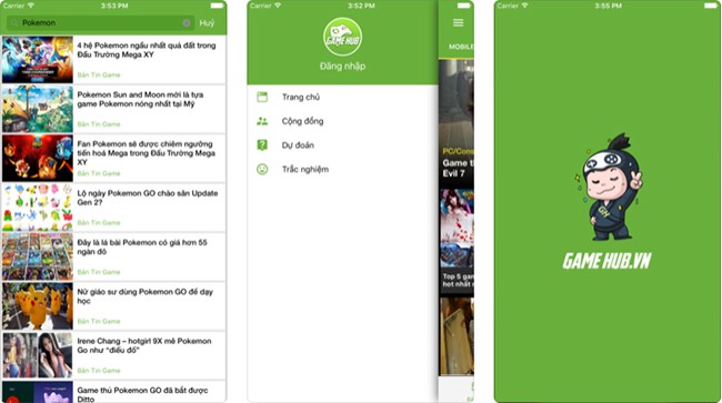 Ứng dụng mạng xã hội game cho iPhone, iPad